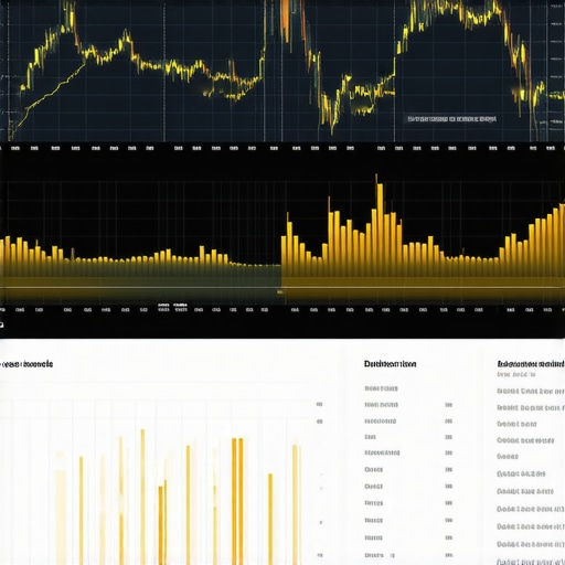 Futuristic digital interface displaying gold market data and predictive analytics