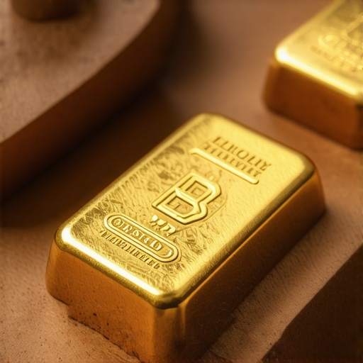 Digital gold investment concept with blockchain and sustainable mining