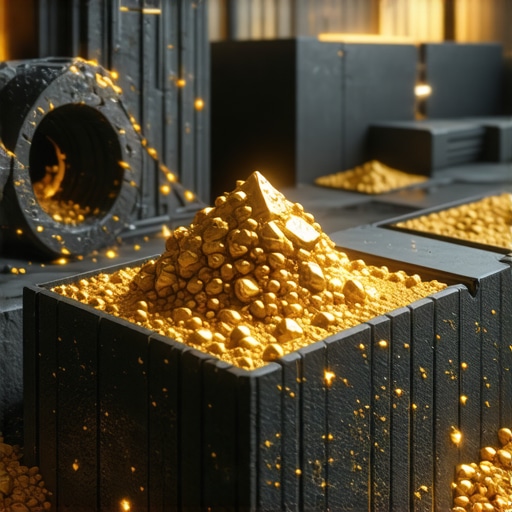 Advanced gold mining and recycling technology using AI and blockchain