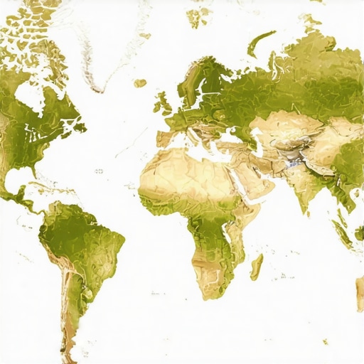 Map showing economic regions influencing gold prices in 2025