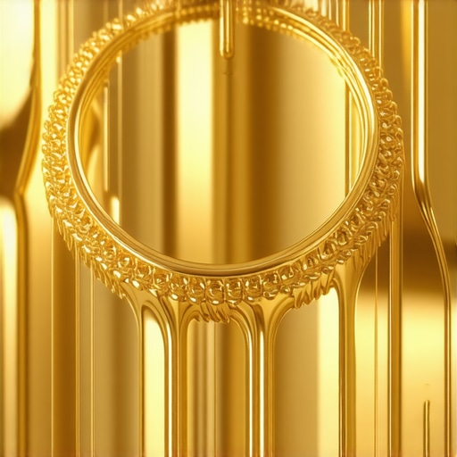Futuristic gold jewelry and industrial technology indicating demand growth in 2025