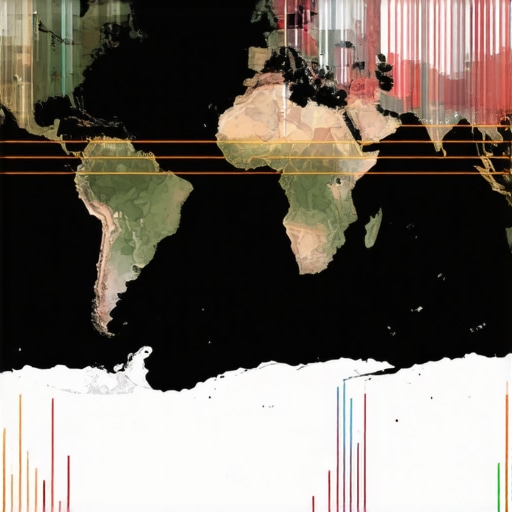 Infographic showing advanced gold trading strategies and geopolitical risk analysis