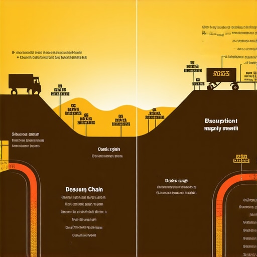 Detailed infographic showing gold supply chain from mining to ETFs, highlighting potential disruption points in 2025.