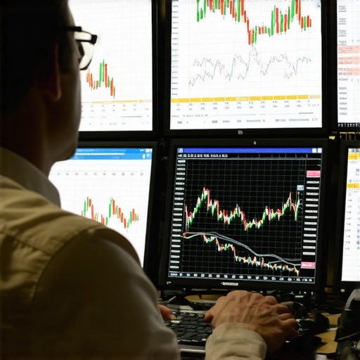 Trader analyzing gold futures charts with macroeconomic indicators
