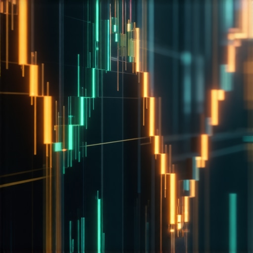 Futuristic AI analyzing gold market data with neural networks and blockchain visualization