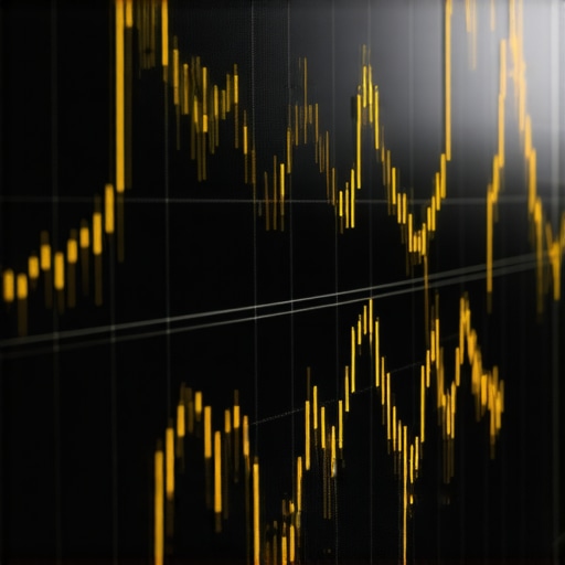 Futuristic financial dashboard showing gold prices, geopolitical risks, and derivatives analysis.