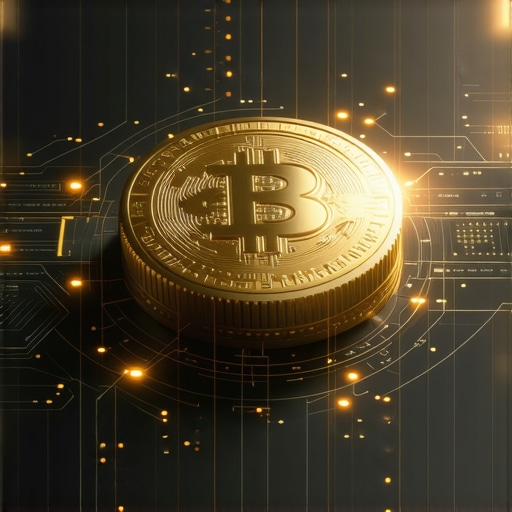 Futuristic digital gold trading platform showcasing blockchain and AI technology