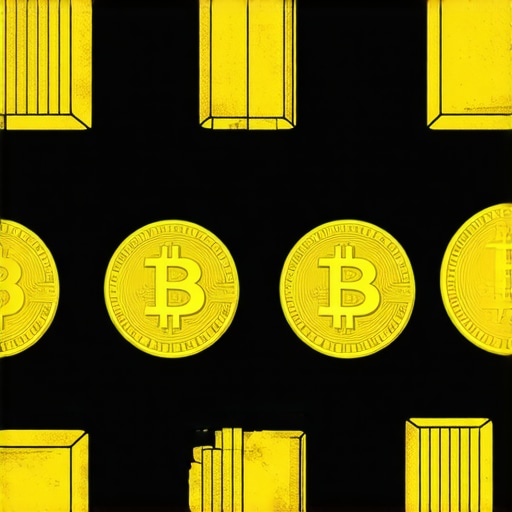 Representation of blockchain technology applied to gold trading and digital assets