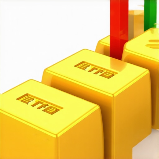 Financial analyst reviewing diversified portfolio with gold ETFs and stocks
