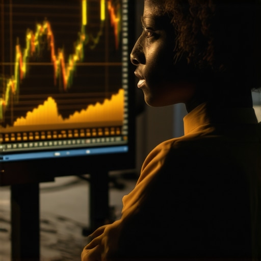 Financial analyst using advanced technology to analyze gold market trends.