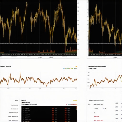 Advanced financial dashboard showing gold market data and digital asset trends.