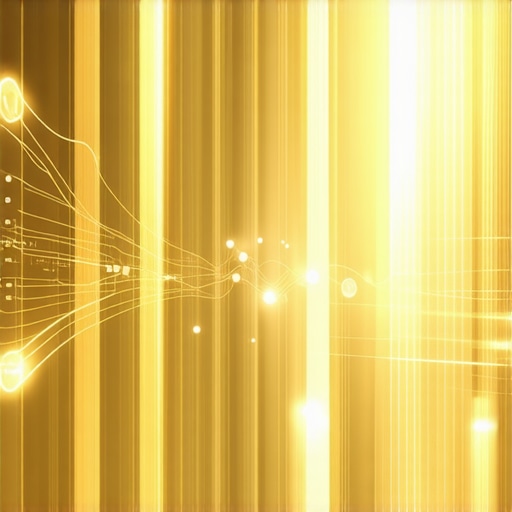 Advanced digital dashboard showing blockchain and AI integration for gold investing