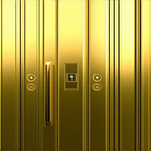 A modern high-security gold vault featuring biometric access and digital provenance verification