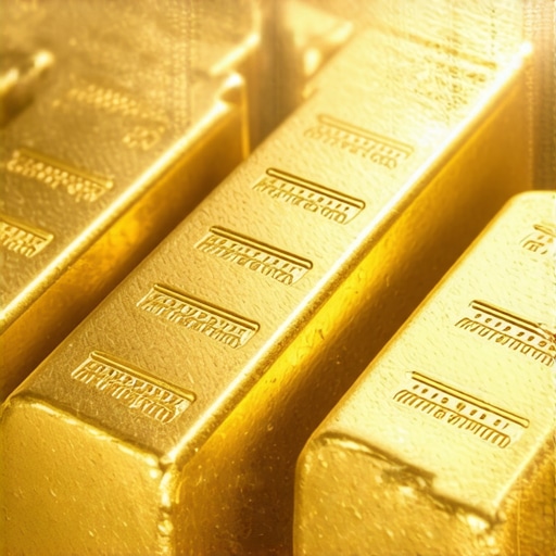 AI and Machine Learning in Gold Trading Futuristic digital interface showing gold market analytics with AI models