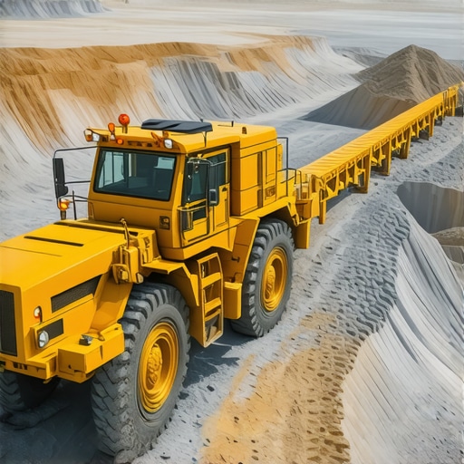 Modern gold mine with autonomous vehicles, drones, and digital controls for efficient extraction.