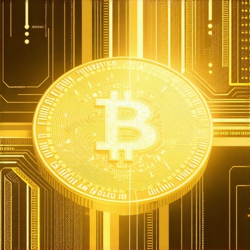 High-tech digital gold trading interface with blockchain and AI elements.