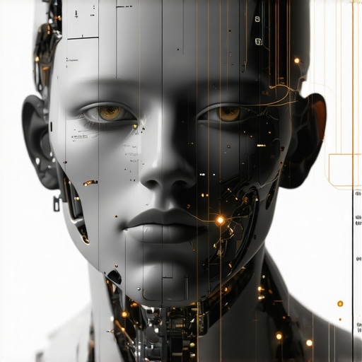 Illustration of AI algorithms and blockchain symbols analyzing gold market trends.