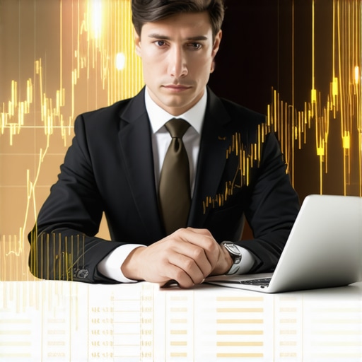 Digital Gold and Market Sentiment Analysis Financial analyst analyzing digital gold assets and social media sentiment charts.