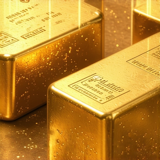 Futuristic gold trading platform with blockchain and bio-mining tech.