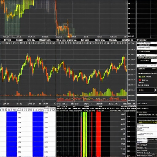 Sophisticated financial dashboard showing gold price trends, derivatives, and economic indicators.