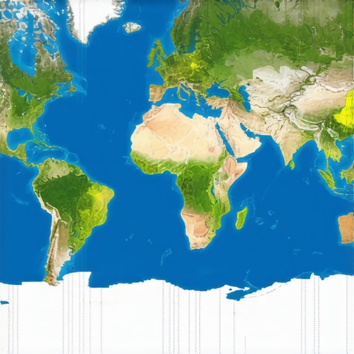 Global map showing hotspots affecting gold prices in 2025