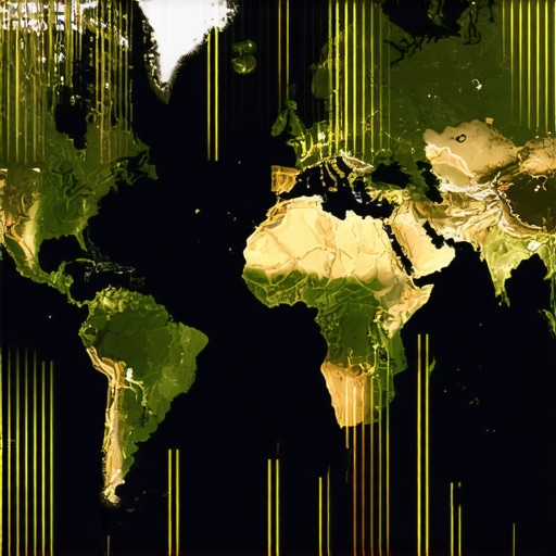 World map showing countries with rising gold reserves alongside financial charts