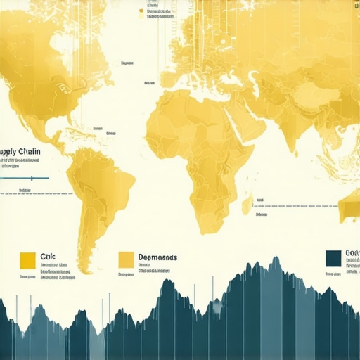 Infographic illustrating gold supply chain, demand factors, and geopolitical influences in 2025.
