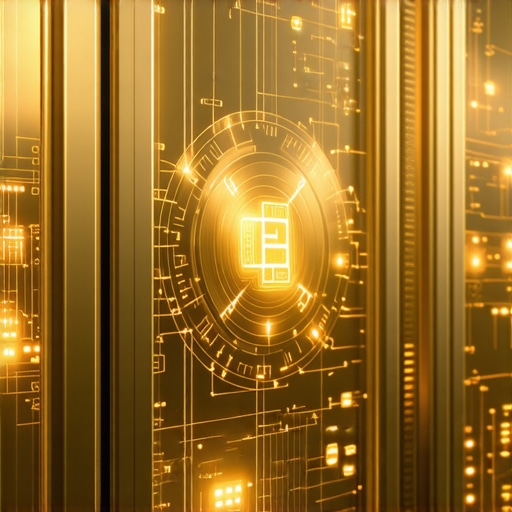 Digital hologram display of blockchain verifying gold purity and origin