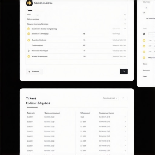 Screenshot of a digital gold trading platform with blockchain tokens and analytics tools.