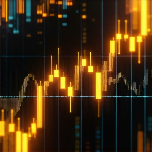 Digital interface showing blockchain-based gold trading analytics