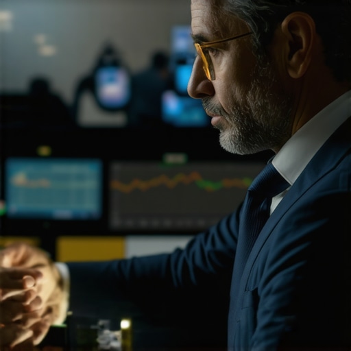 Financial analyst analyzing gold market data with advanced tools in a modern trading environment.