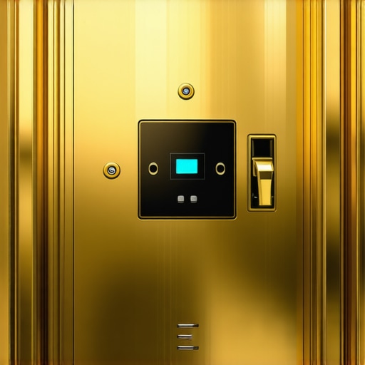 Secure modern gold vault with biometric access and multiple vault locations worldwide