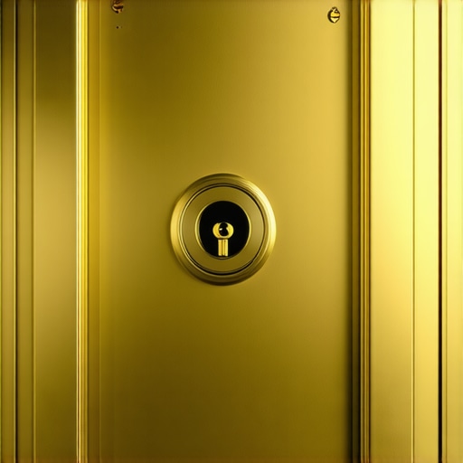 State-of-the-art gold vault with biometric and blockchain security systems