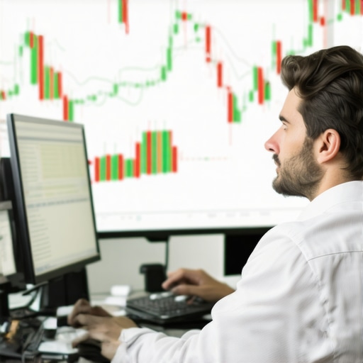 Trader analyzing complex gold derivatives data