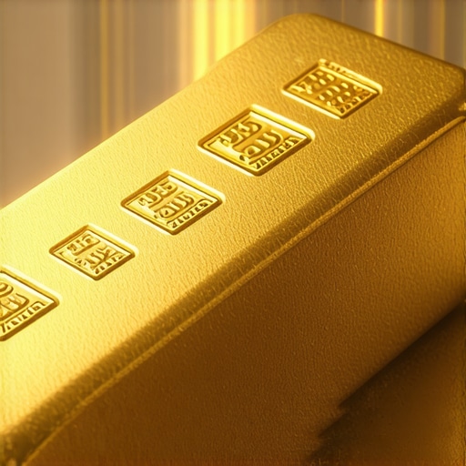 Digital blockchain illustrating transparent tracking of gold from mine to market.