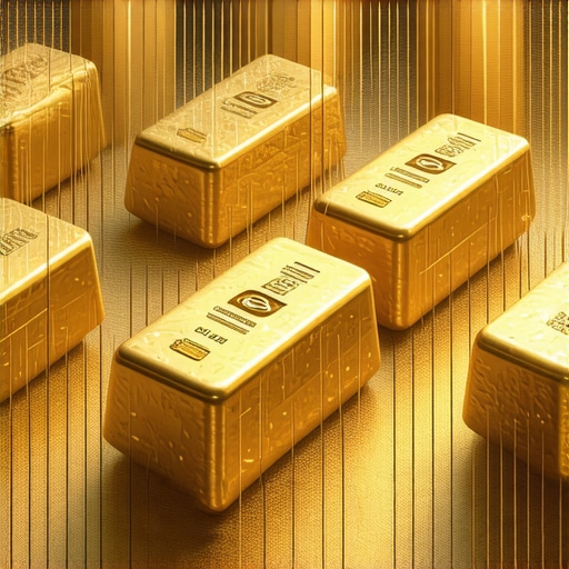 Futuristic illustration of gold supply chain and recycling technology for 2026