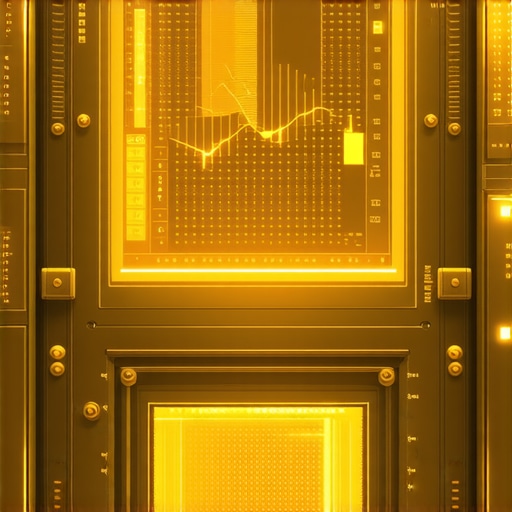 Digital interface of gold market analytics and blockchain data.