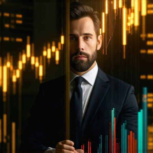 Financial analyst using data visualization tools to predict gold price movements.
