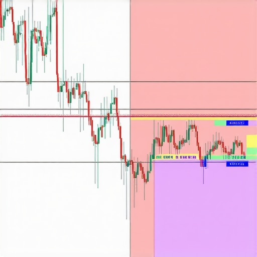 A detailed chart illustrating gold price analysis with technical indicators and macroeconomic events.