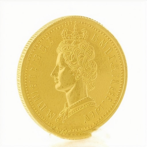Close-up image of a shiny, detailed sovereign gold coin showcasing its authenticity and craftsmanship.