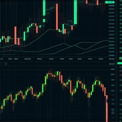 Futuristic interface of a blockchain-based gold trading and analytics platform