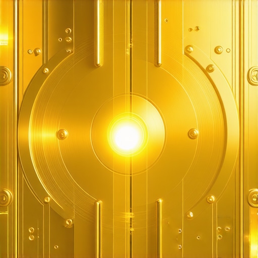 Blockchain-Verified Gold Storage Gold vault with blockchain technology for transparent storage