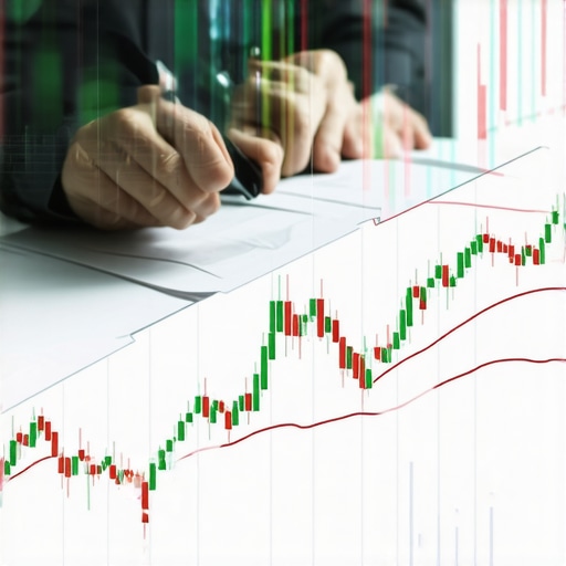 Financial analyst examining gold trading charts with economic indicators.