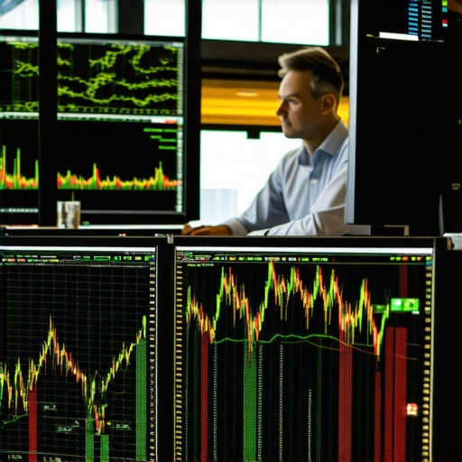 Expert analyzing gold market premiums with digital tools Financial analyst reviewing market data on gold premiums using high-tech devices