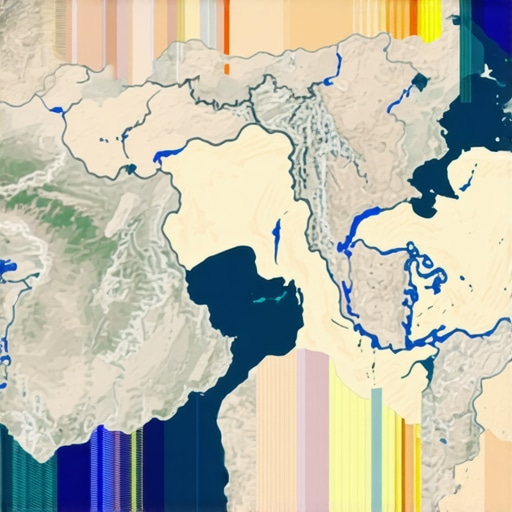 Satellite images highlighting disruptions in gold mining areas caused by geopolitical tensions