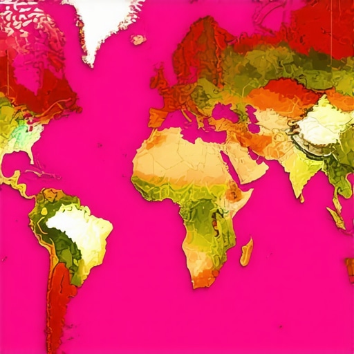 World map showing regions of geopolitical tension influencing gold prices