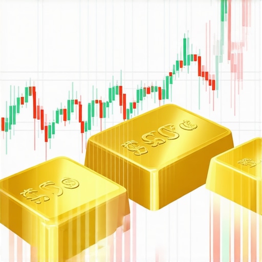 Visual representation of gold options, swaps, and derivatives concepts with trading charts