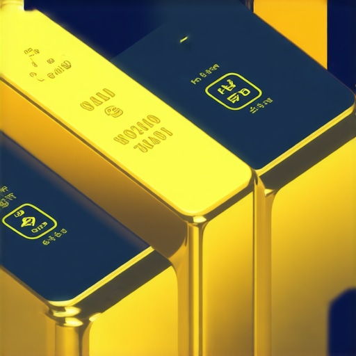 Visual representation of gold bars, supply disruptions, and data analysis charts for gold market forecasting.