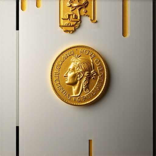 Modern Scientific Analysis of Rare Gold Coins Scientist performing elemental analysis on rare gold coins using sophisticated laboratory equipment.