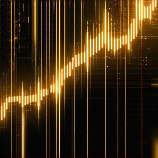 A high-tech gold trading interface showing quantum computing networks and data analysis